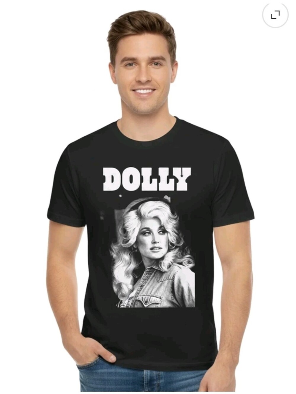 DOLLY Graphic Tee - Black
